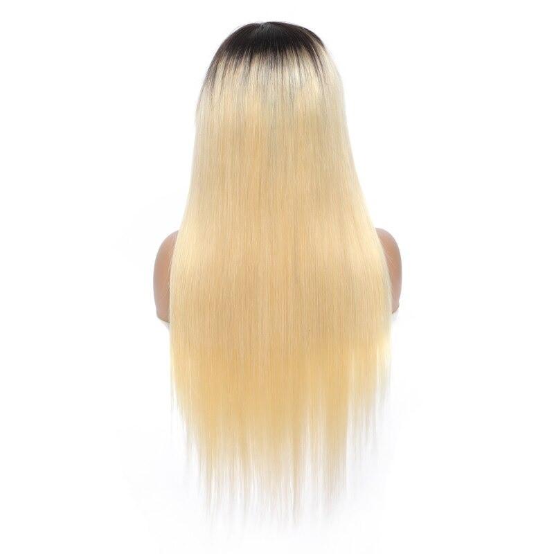 #1B/613 Straight 180% Density #613 Wig with Bang 200% Density Human - GlamAura