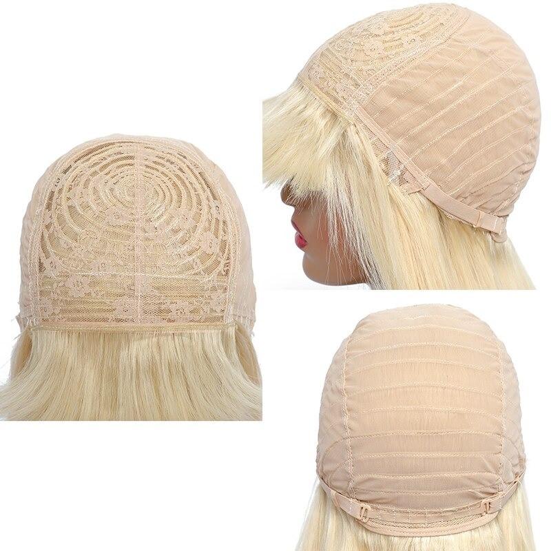 #1B/613 Straight 180% Density #613 Wig with Bang 200% Density Human - GlamAura