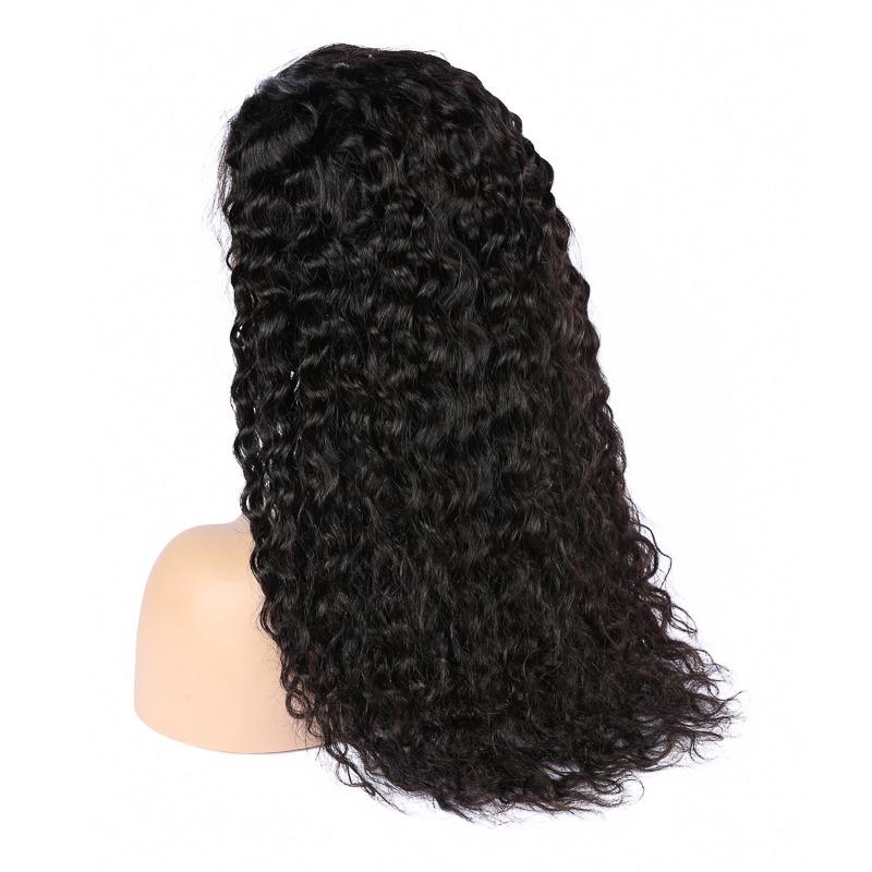 13x4 HD Transparent Lace Frontal Deep Wave Human Hair Wigs 200% Densit - GlamAura