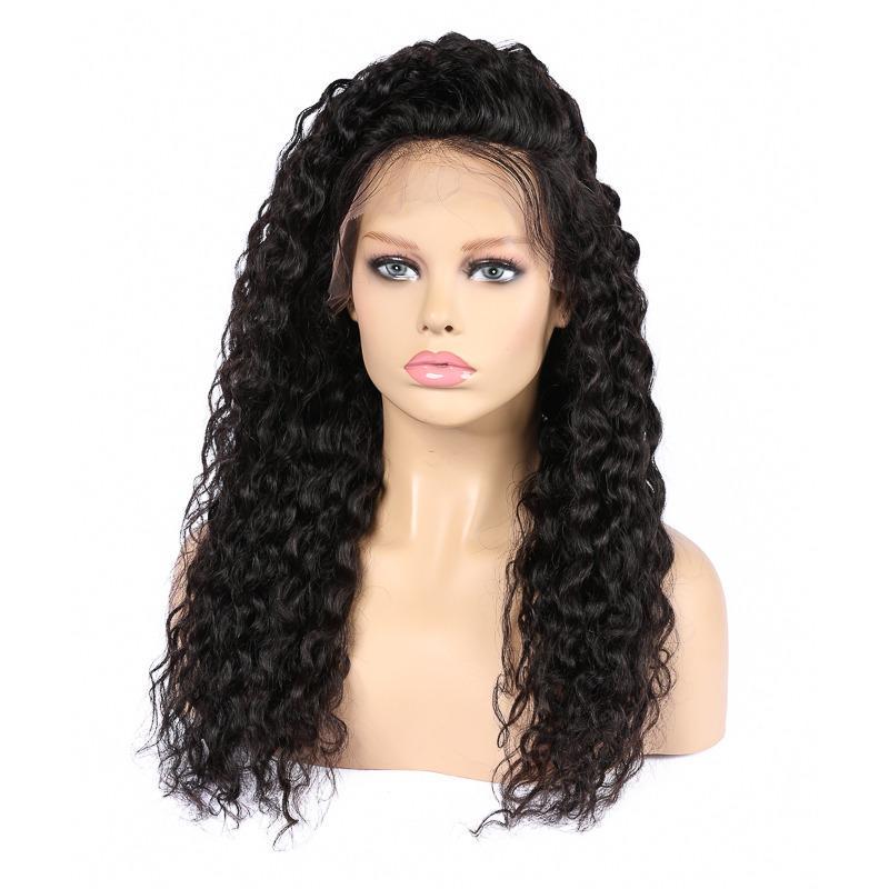 13x4 HD Transparent Lace Frontal Deep Wave Human Hair Wigs 200% Densit - GlamAura