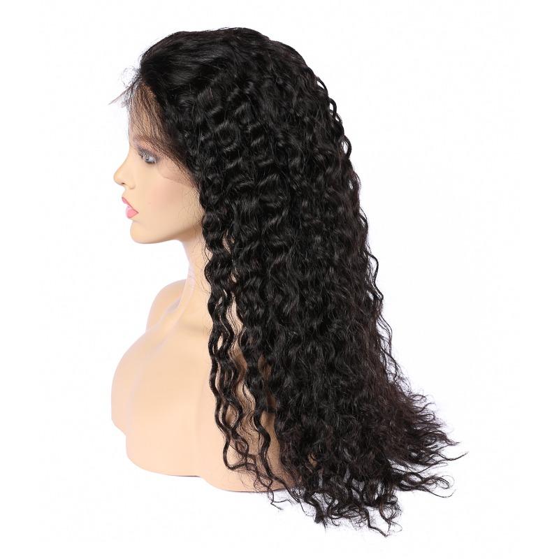 13x4 HD Transparent Lace Frontal Deep Wave Human Hair Wigs 200% Densit - GlamAura