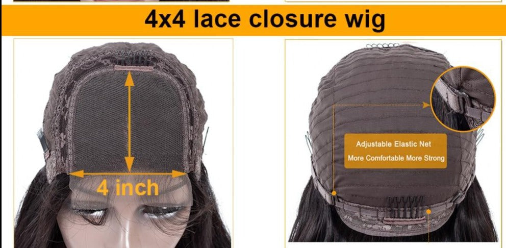 180% Density Full 2x6 Transparent Lace Front Straight Human Hair Wigs - GlamAura