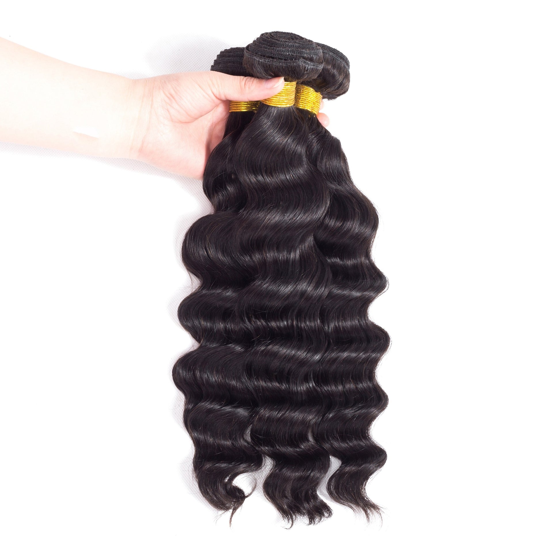 10A Grade 1/3/4 Loose Body Wave Weave Peruvian Human Hair Extension Bu - GlamAura