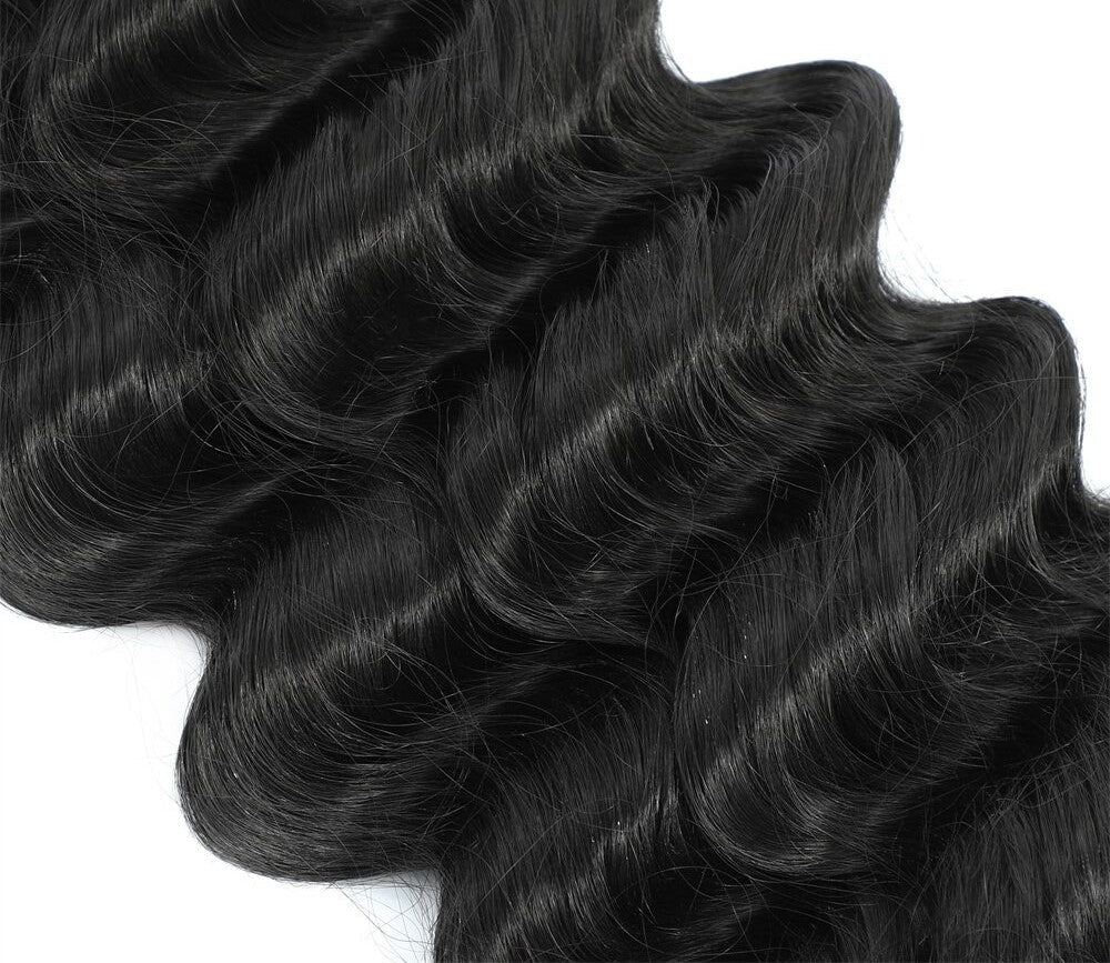 10A Grade 1/3/4 Loose Body Wave Weave Peruvian Human Hair Extension Bu - GlamAura