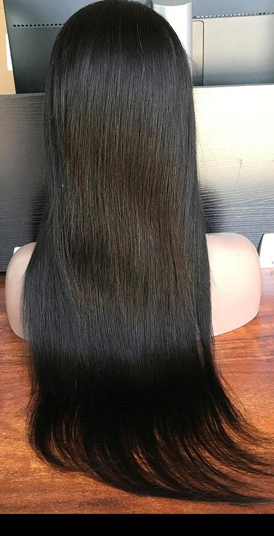 10A Grade 3/4 Straight Human Hair Bundles 4x4 Closures and 13x4 fronta - GlamAura