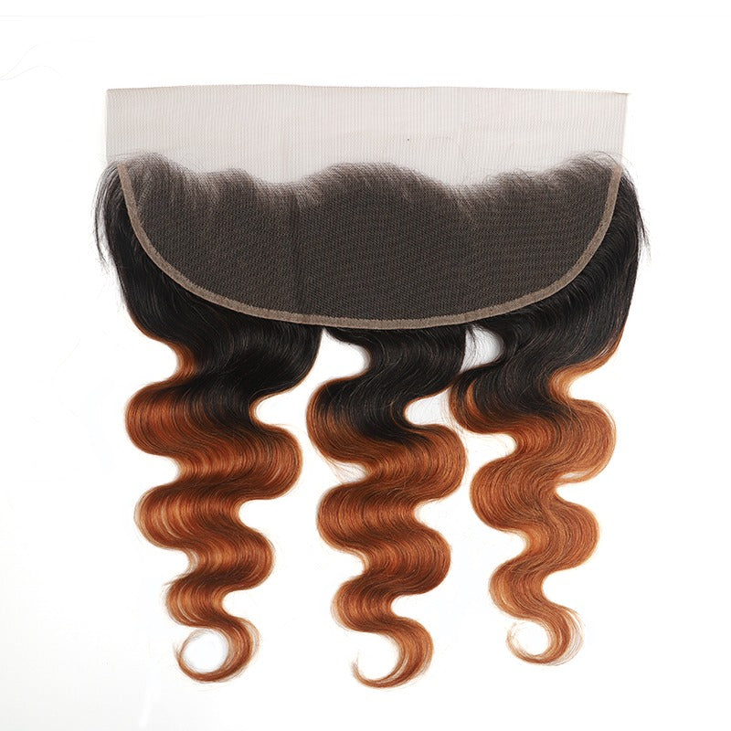 #30 Ombre 10A Grade Body Wave #1B/30 BUNDLES with 4x4 CLOSURES & 13x4 - GlamAura
