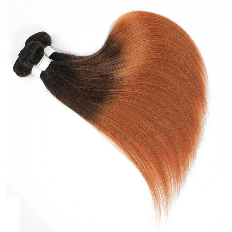 10A Grade #1B/4/30  Straight #1B/4/27 BUNDLES with 4x4 CLOSURES & 13x4 - GlamAura