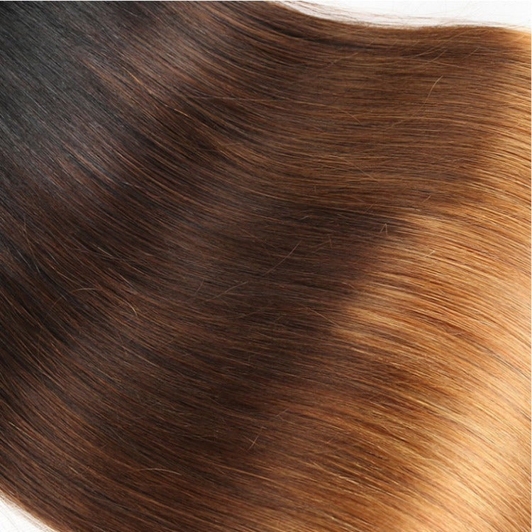 10A Grade #1B/4/30  Straight #1B/4/27 BUNDLES with 4x4 CLOSURES & 13x4 - GlamAura