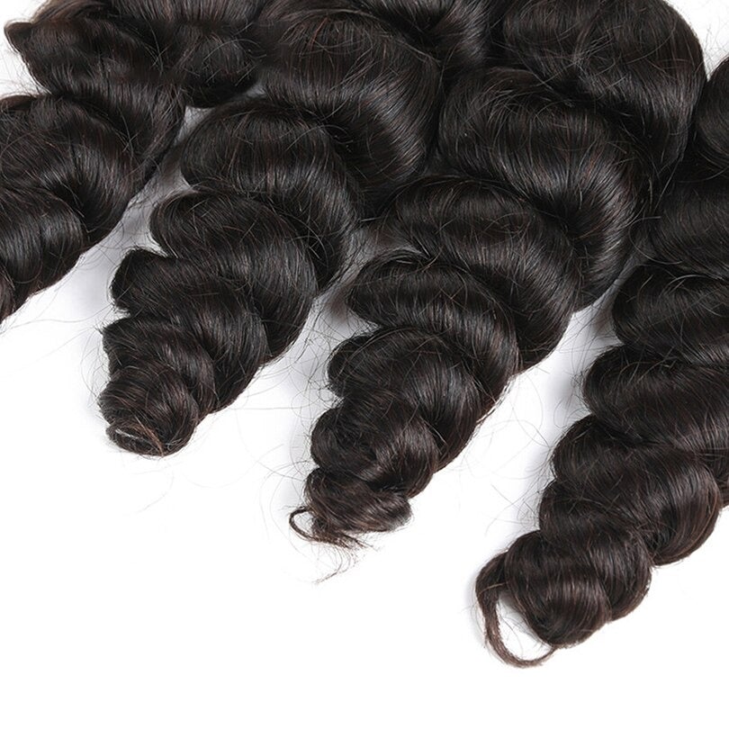 Loose Wave Human Hair i Tip Microlinks Bulk Braiding Human Hair Bundle - GlamAura