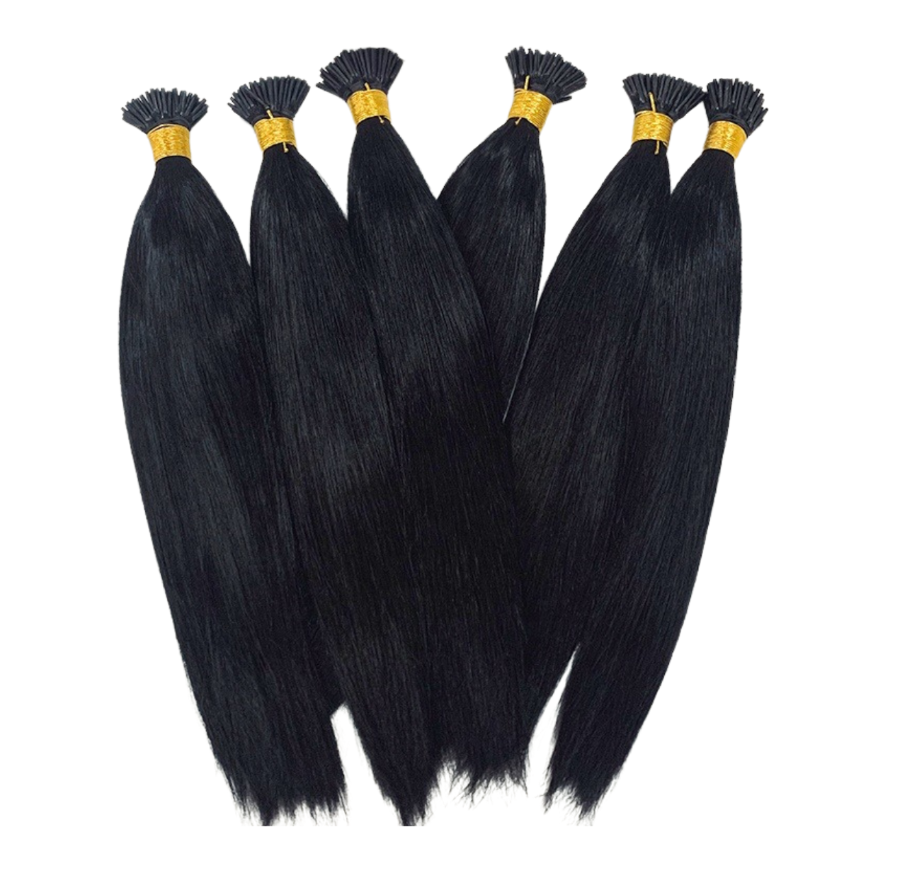 Brazilian Straight Human Hair I Tip Microlinks Bulk Braiding Human Hai - GlamAura