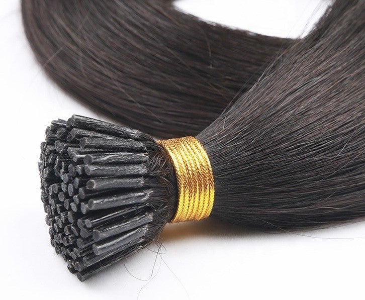 Brazilian Straight Human Hair I Tip Microlinks Bulk Braiding Human Hai - GlamAura