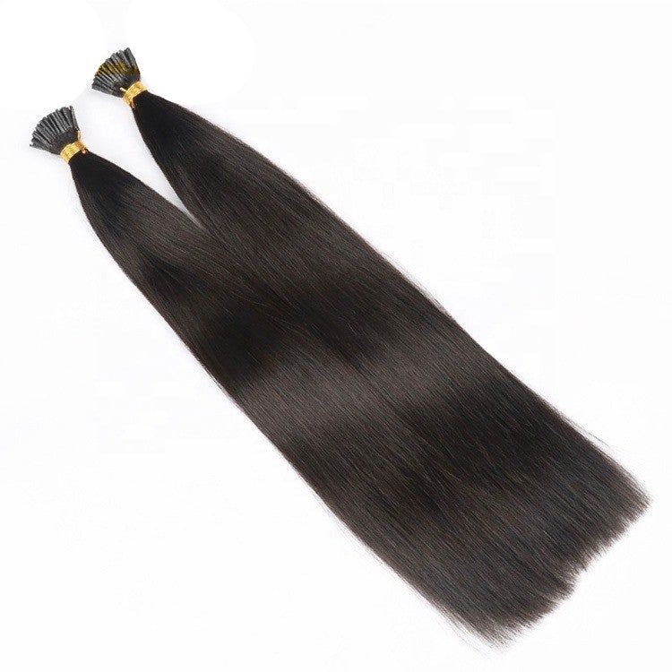 Brazilian Straight Human Hair I Tip Microlinks Bulk Braiding Human Hai - GlamAura