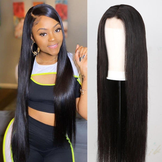 BeuMax 4x4 Straight Wig 5x5 Lace Closure wigs 6x6 Human Hair Wigs - GlamAura