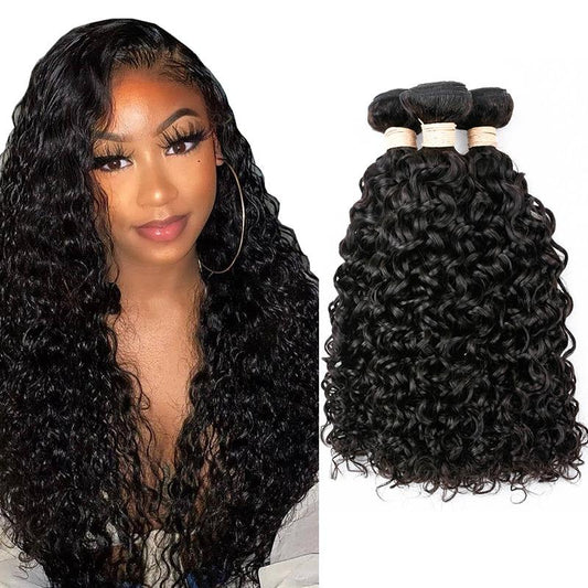 BeuMAX 10A Grade 3/4 Bundles Jerry Curl Peruvian Human Hair Extensions - GlamAura