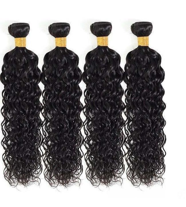 BeuMAX 10A Grade 3/4 Bundles Water Wave Peruvian Human Hair Extensions - GlamAura