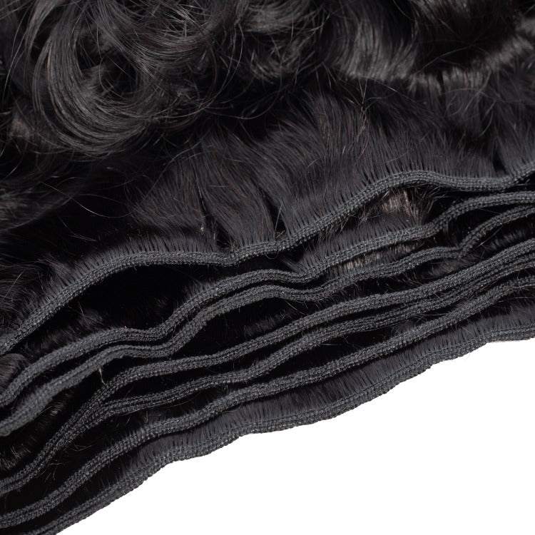 10A Grade Brazilian 3/4 Bundles Loose Bouncy Curl Human Hair bundles w - GlamAura