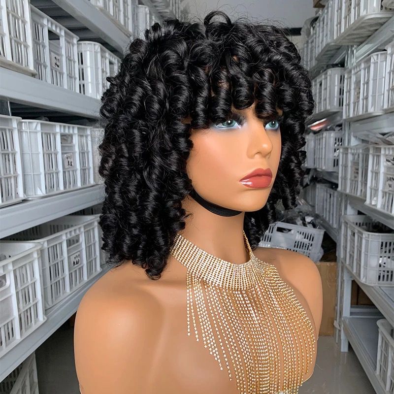 10A Grade Brazilian 3/4 Bundles Loose Bouncy Curl Human Hair bundles w - GlamAura