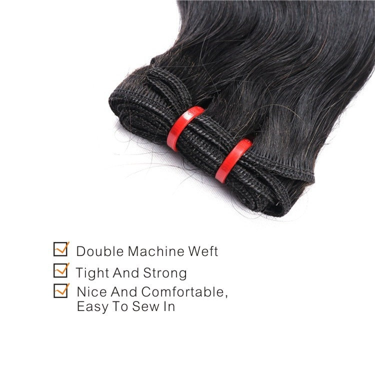 10A Grade Brazilian 3/4 Bundles U6 Bouncy Curl Human Hair bundles with - GlamAura