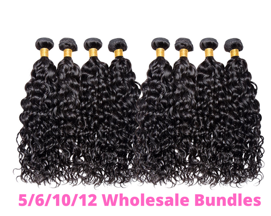 Wholesale 5/6/10/12 Bundles Brazilian Jerry Curl 10A Grade Human Hair - GlamAura