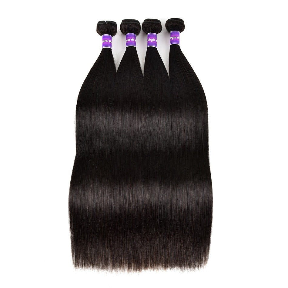 Wholesale 5/6/10/12 Bundles Brazilian Straight Hair 10A Grade Human Ha - GlamAura