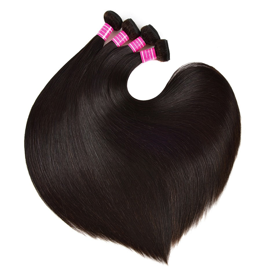 Wholesale 5/6/10/12 Bundles Brazilian Straight Hair 10A Grade Human Ha - GlamAura
