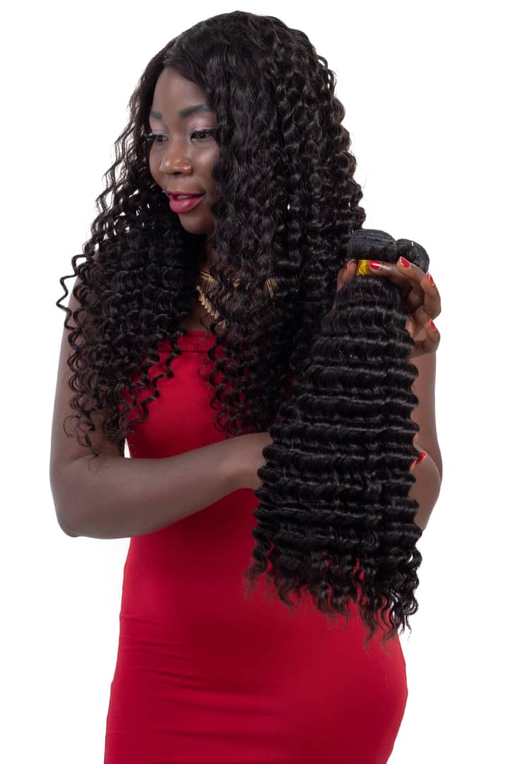 Wholesale Peruvian Deep Wave 5/6/10/12 Bundles 10A Grade Human Hair Bu - GlamAura