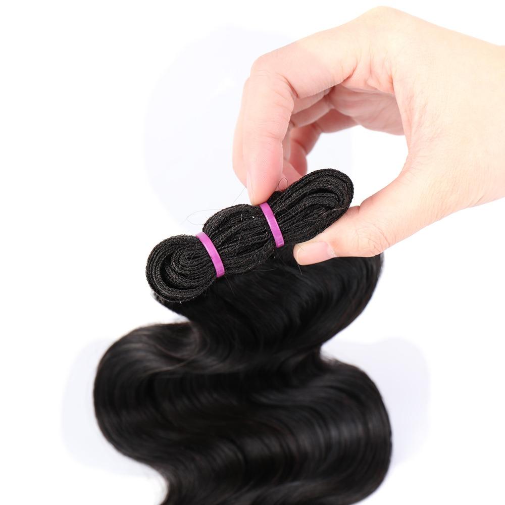 Beumax Double Drawn 12A Grade Body Wave BUNDLES with CLOSURES & - GlamAura