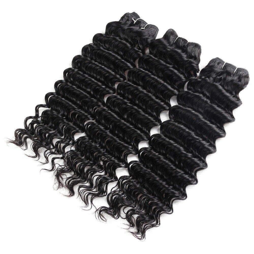 Beumax Double Drawn 12A Grade Deep Wave BUNDLES with CLOSURES & - GlamAura