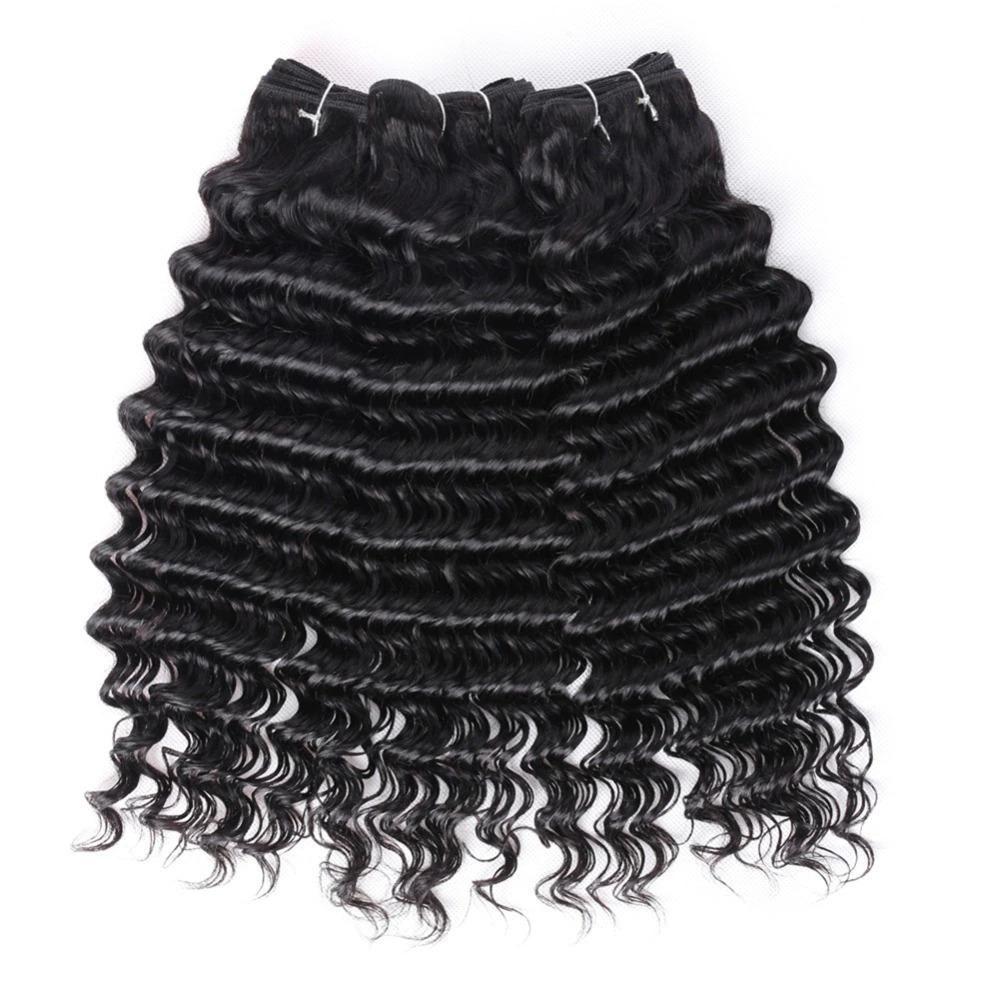 Beumax Double Drawn 12A Grade Deep Wave BUNDLES with CLOSURES & - GlamAura