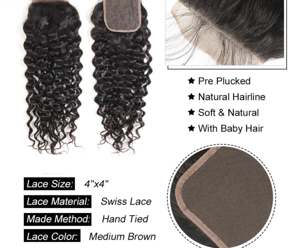 Beumax Double Drawn 12A Grade Deep Wave BUNDLES with CLOSURES & - GlamAura