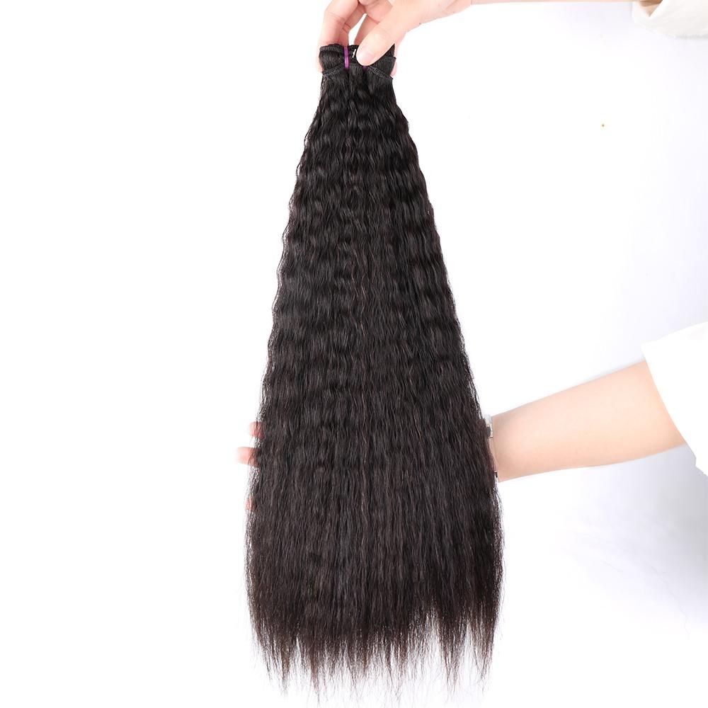 Super Double Drawn 12A Grade Kinky Straight BUNDLES with CLOSURES & FR - GlamAura