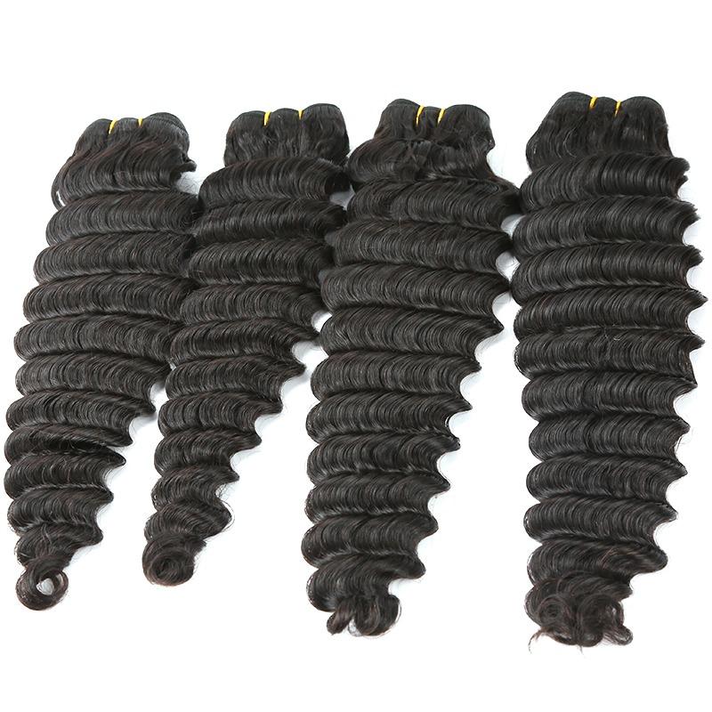 Super Double Drawn 12A Grade Loose Deep Wave BUNDLES with CLOSURES & F - GlamAura