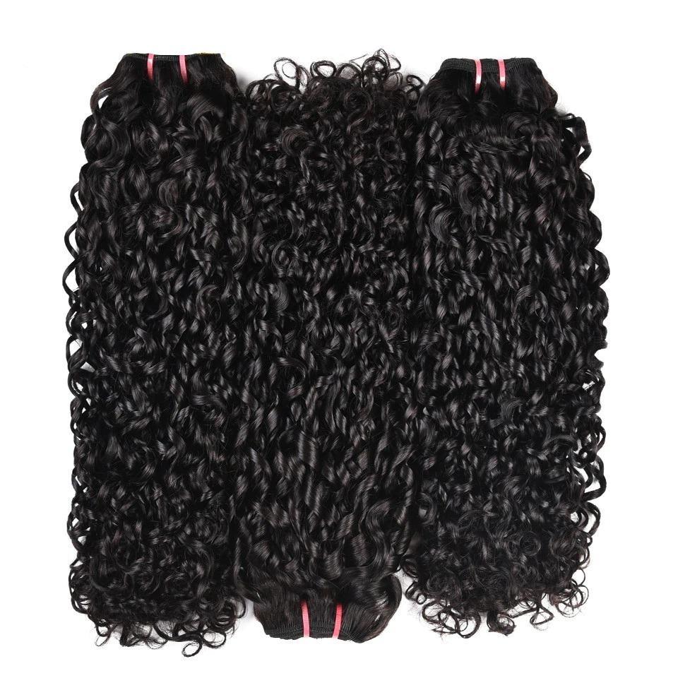 Super Double Drawn 12A Grade Pissy Curl BUNDLES with CLOSURES & FRONTA - GlamAura