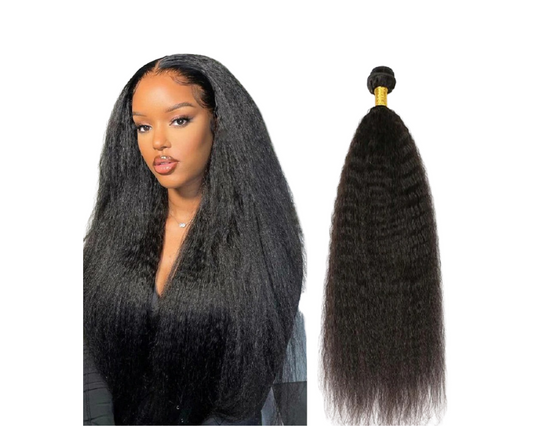10A Grade 1/3/4 Bundles Mongolian Kinky Straight Human Hair Extension - GlamAura