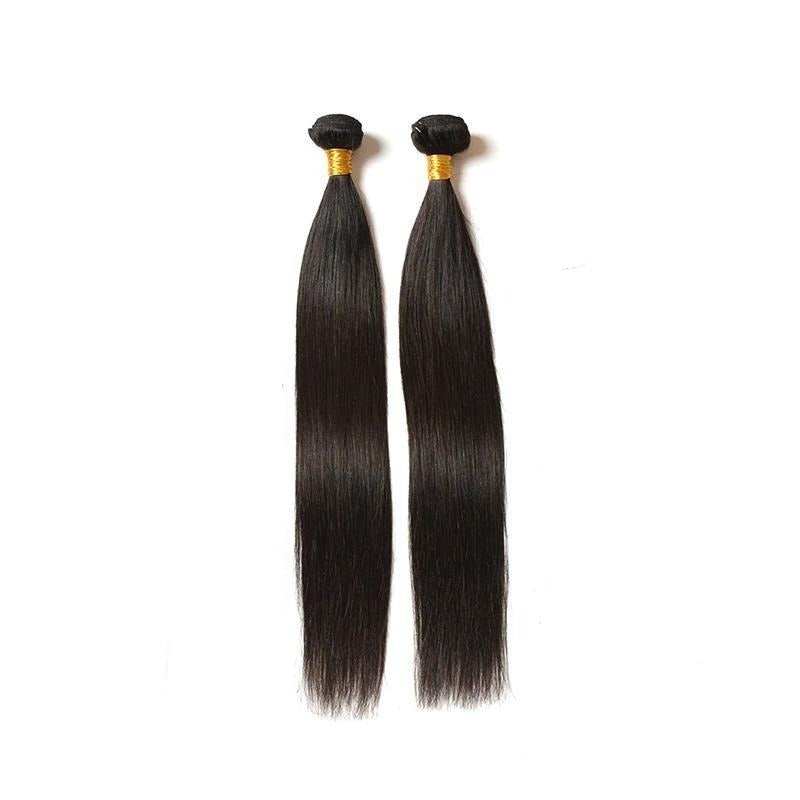 10A Grade 1/3/4 Straight Brazilian 100% Human Hair Bundles Double Weft - GlamAura