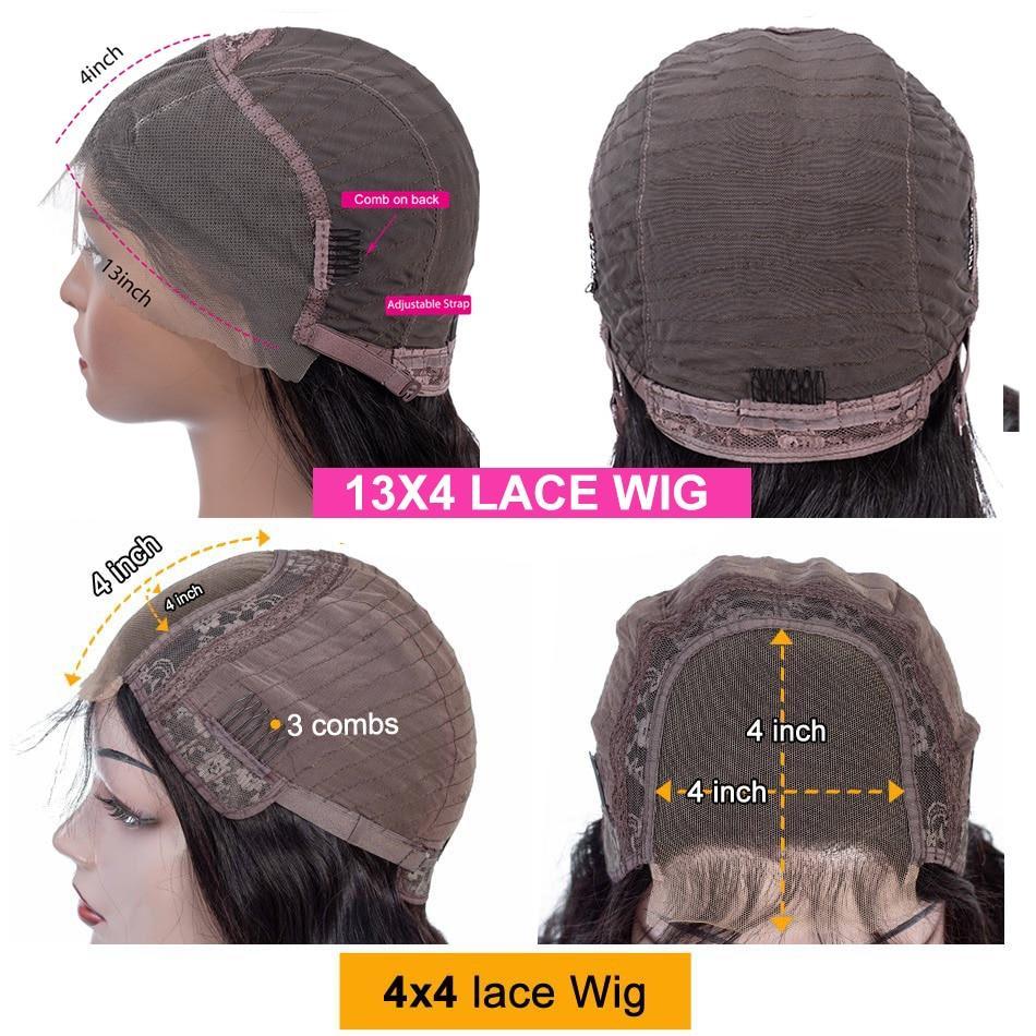 180% Density Jerry Curl 4x4 Short Bob 13x4 Lace Front Human Hair Wig - GlamAura