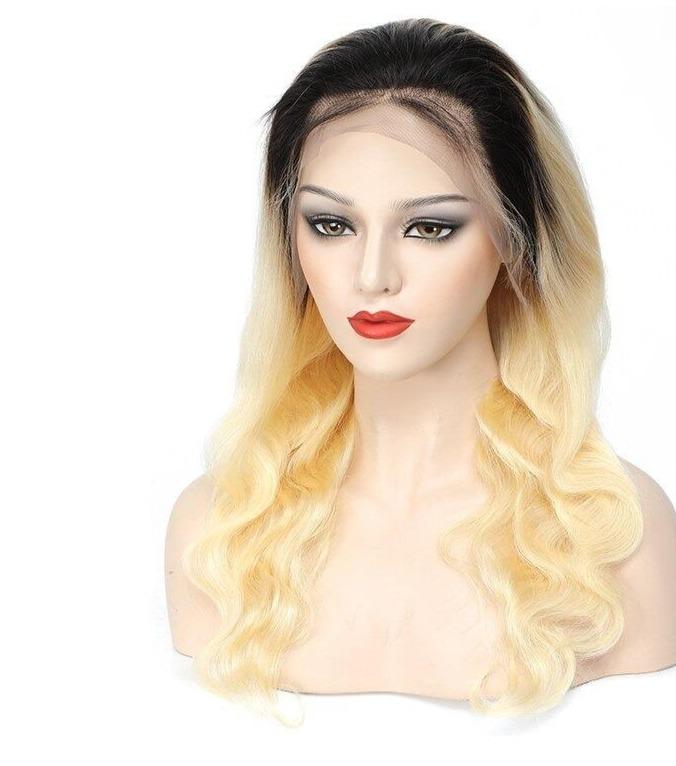 Body Wave 1B/613 Transparent Lace 13x4 Frontal Wig 4x4 Closure Wig 13x - GlamAura