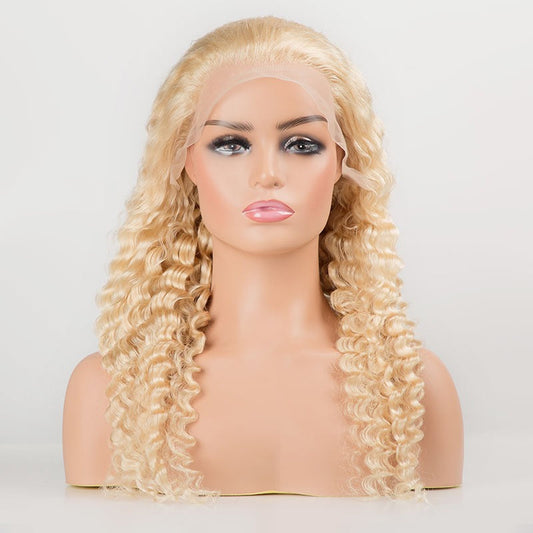 Deep Wave 613 Transparent Lace 13x4 Frontal Wig 4x4 Closure Wig 13x6x1 - GlamAura