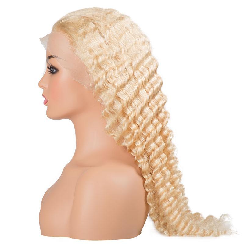 Deep Wave 613 Transparent Lace 13x4 Frontal Wig 4x4 Closure Wig 13x6x1 - GlamAura
