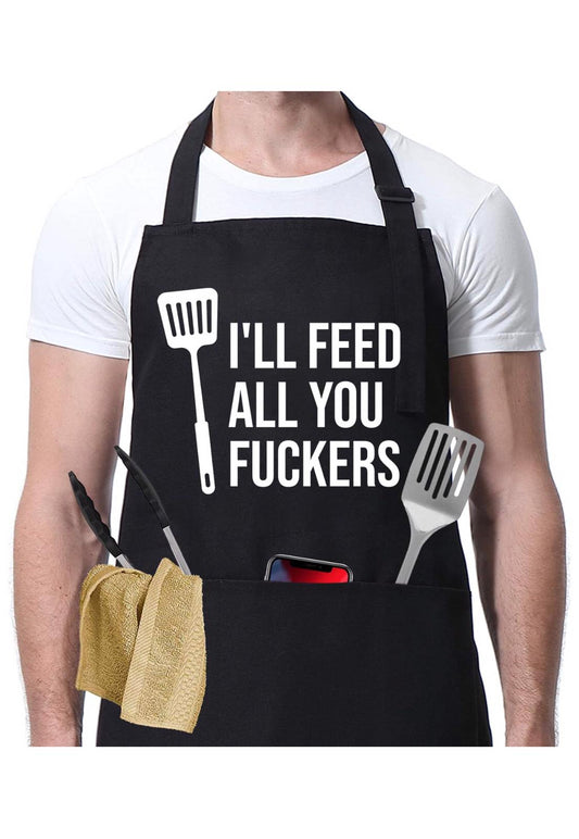 Women Men Solid Linens apron kitchen Pocket For home and kitchen Adjus - GlamAura