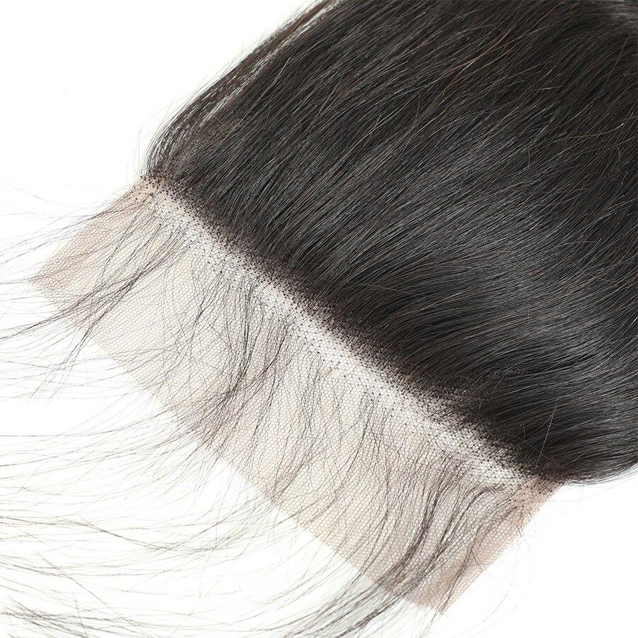 10A Grade Straight 4x4 Brazilian  5x5 Lace 6x6 Closure Remy Human Hair - GlamAura